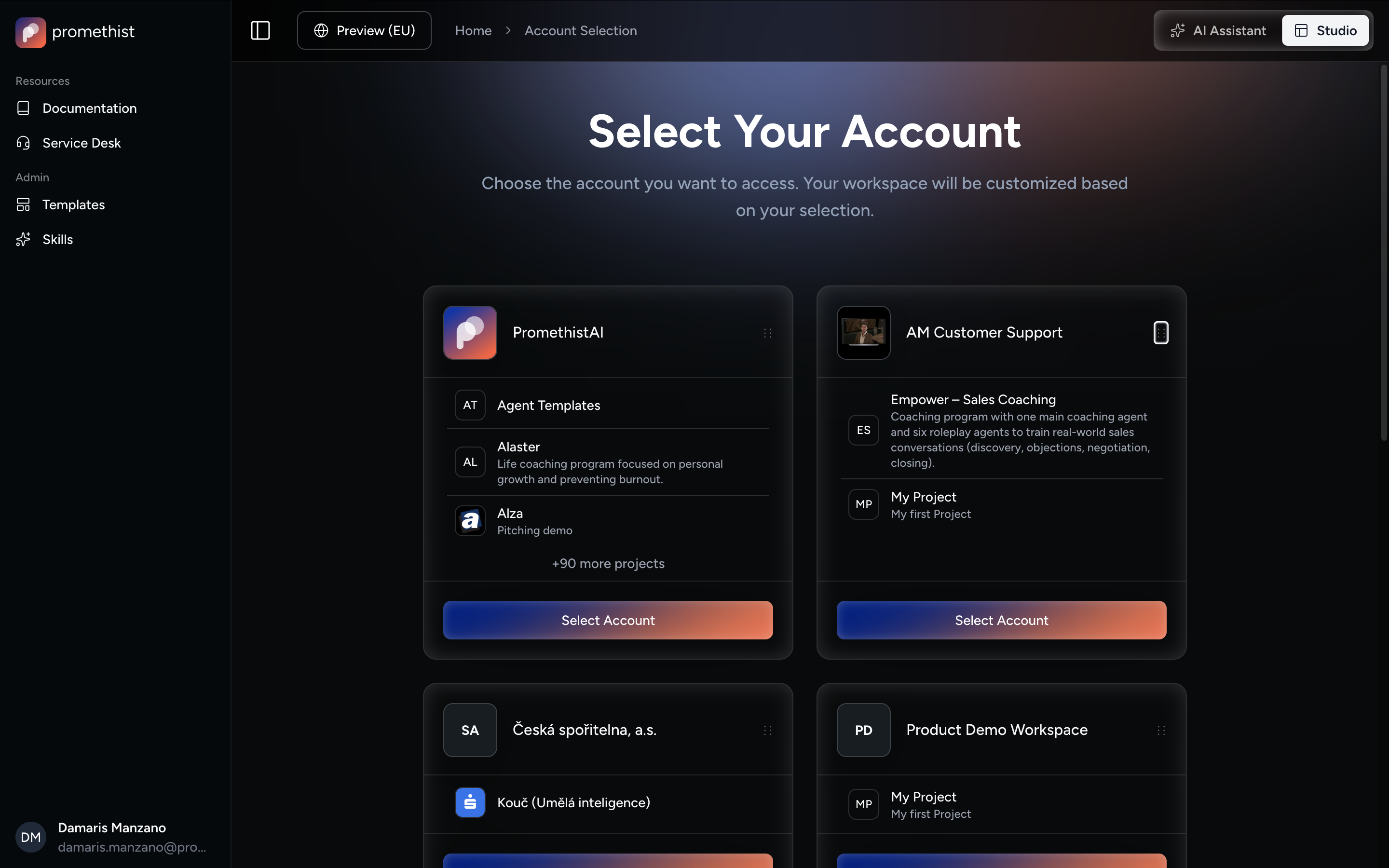 Account Switcher